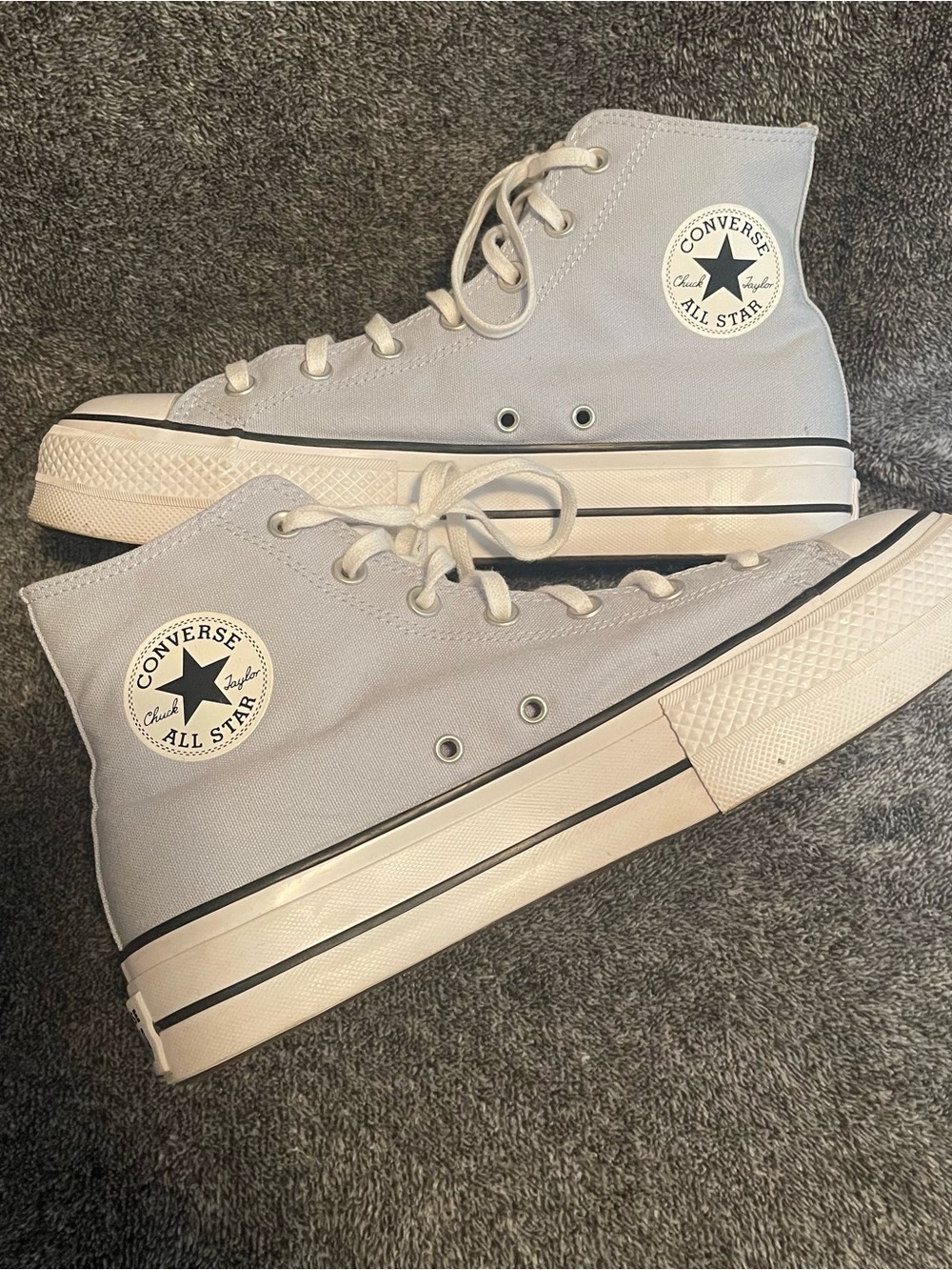 Converse Women's High Top Sneakers in Baby Blue Size 11